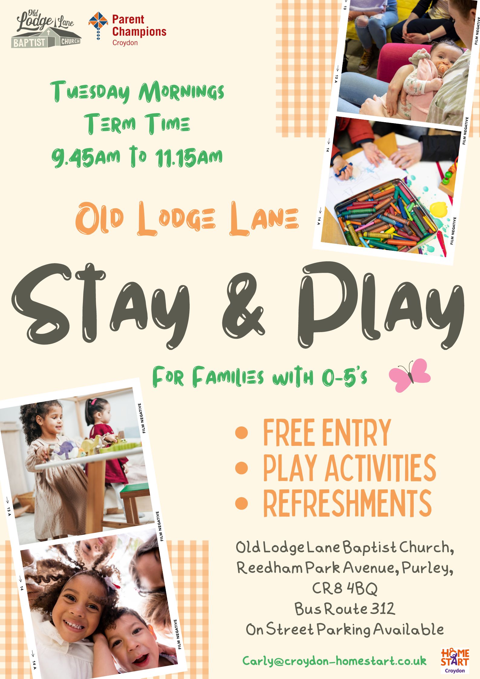 Old Lodge Lane Stay and Play flyer